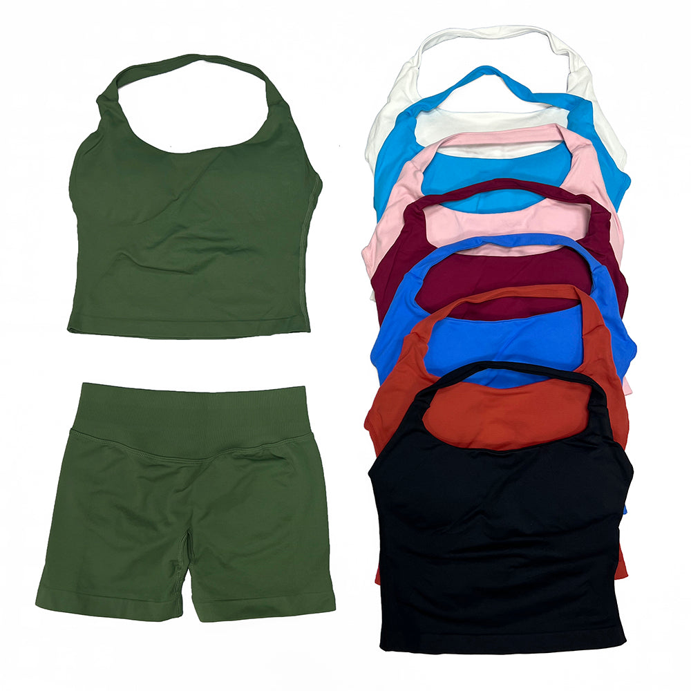 Impact Halter Top & Short 2 Pieces Set