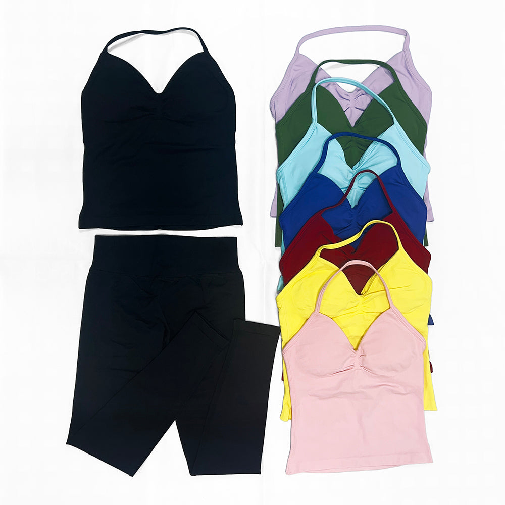 Impact Longline Strappy Top & Legging 2 Pieces Set