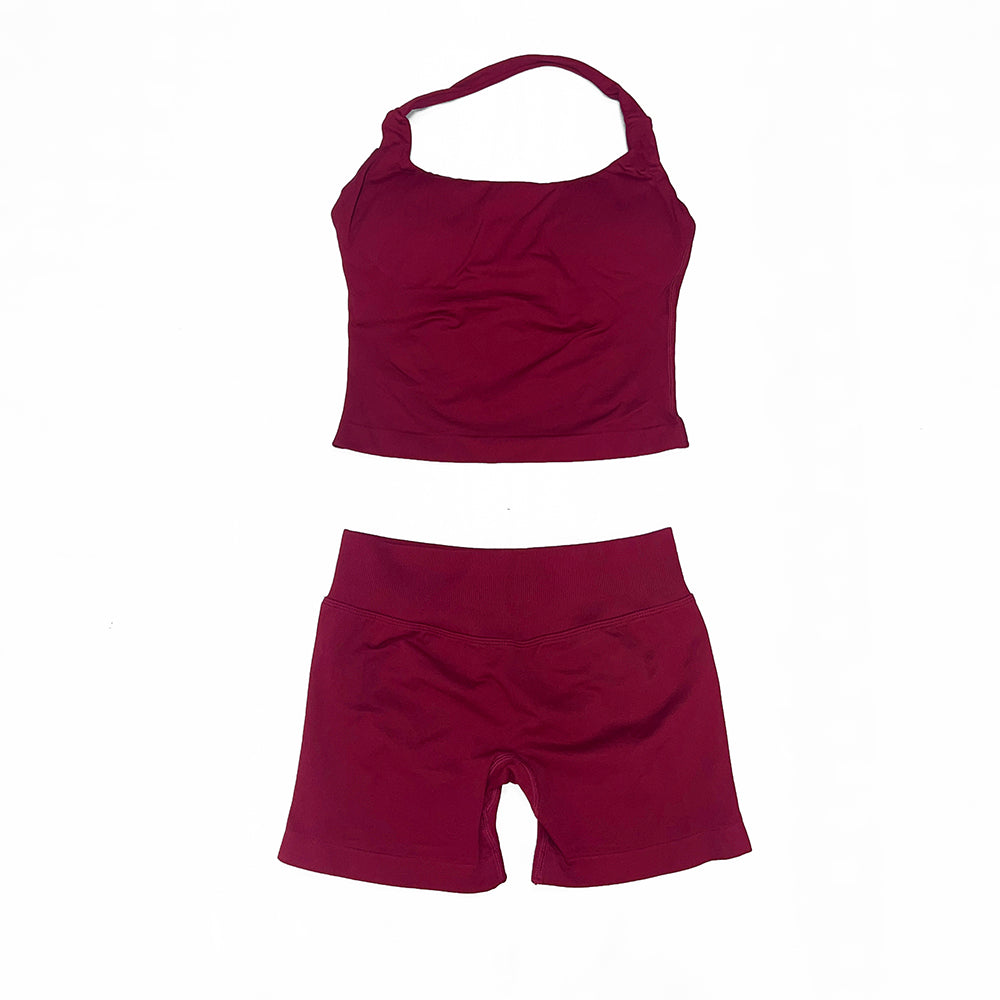 Impact Halter Top & Short 2 Pieces Set