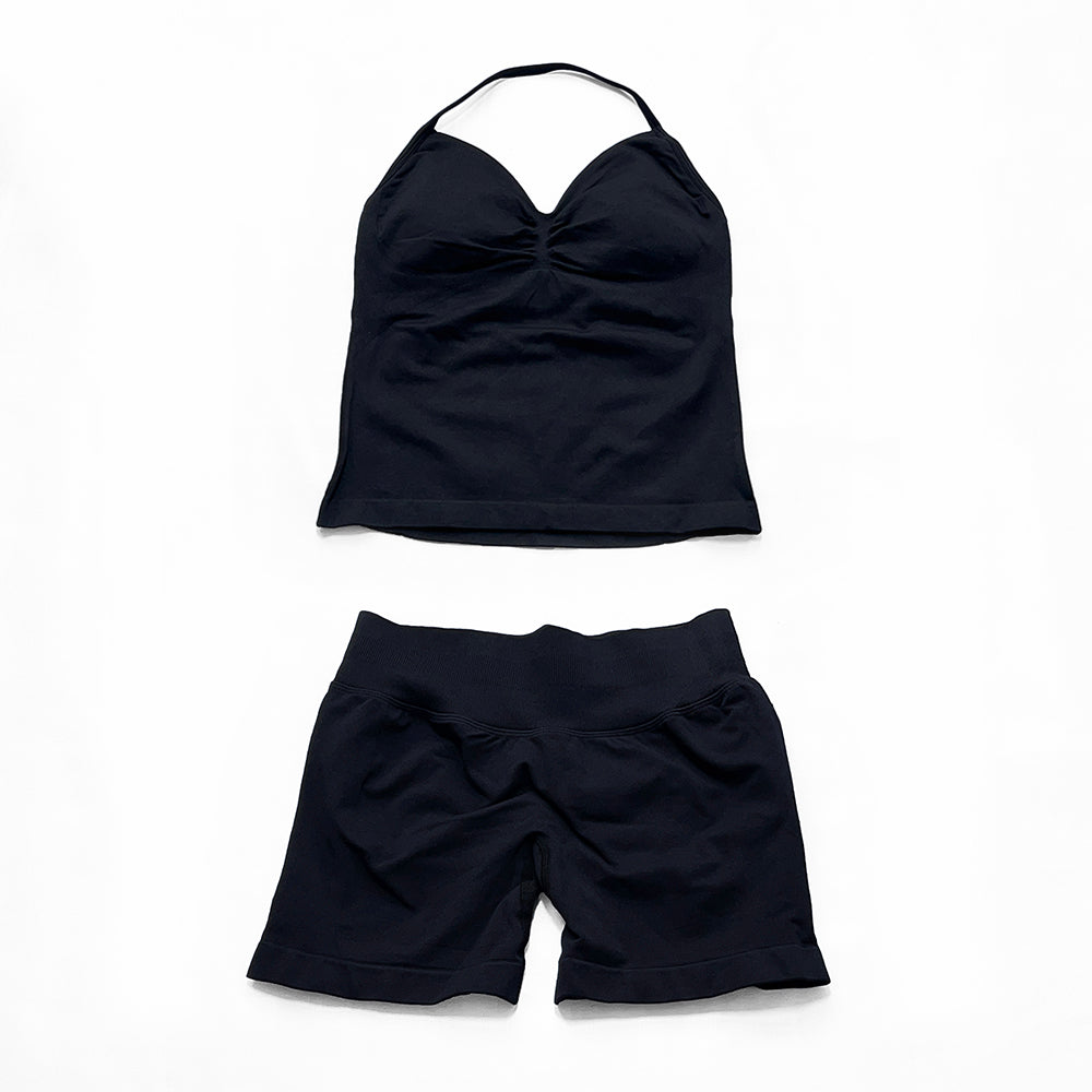 Impact Longline Strappy Top & Short 2 Pieces Set