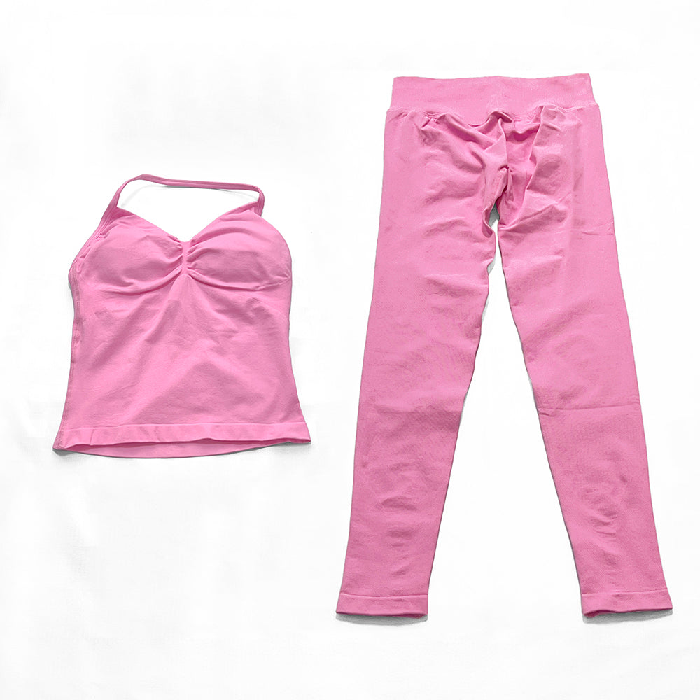 Impact Longline Strappy Top & Legging 2 Pieces Set