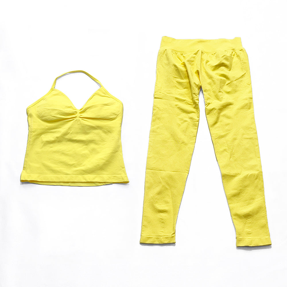 Impact Longline Strappy Top & Legging 2 Pieces Set