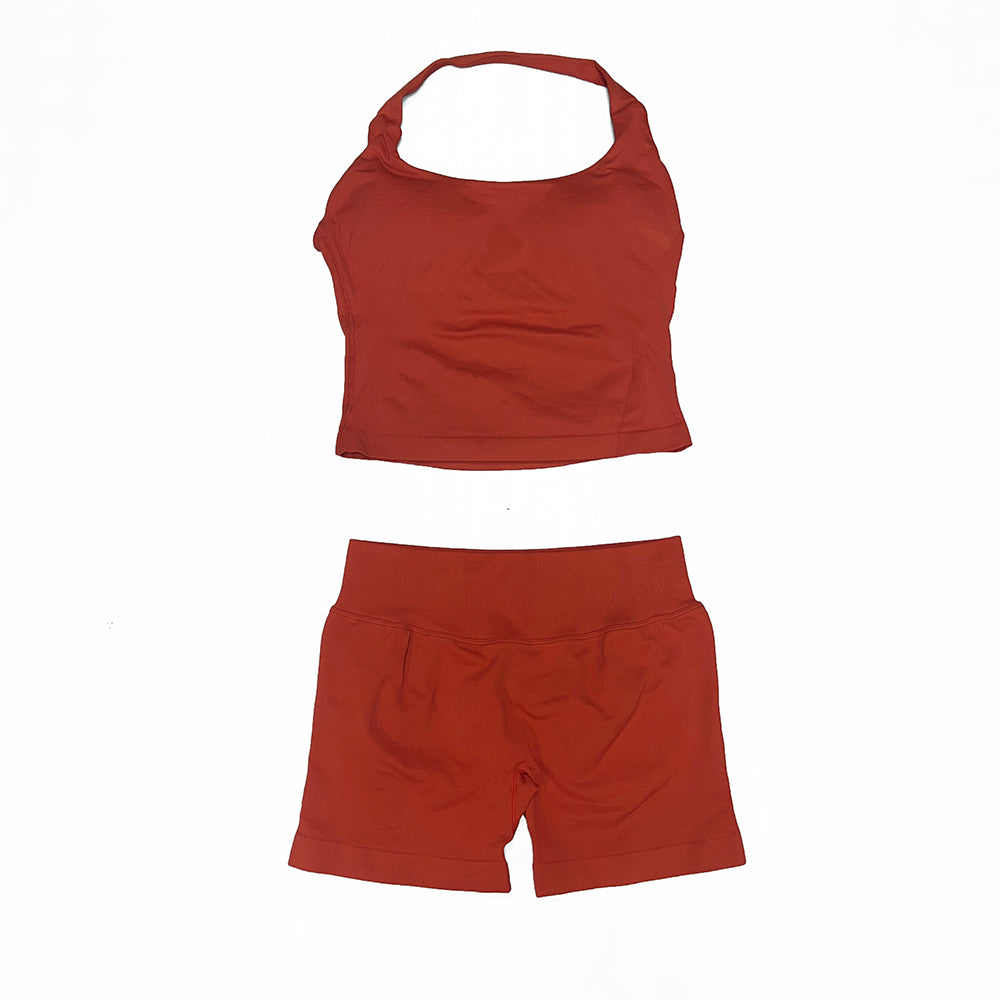 Impact Halter Top & Short 2 Pieces Set