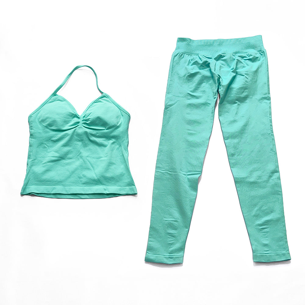 Impact Longline Strappy Top & Legging 2 Pieces Set