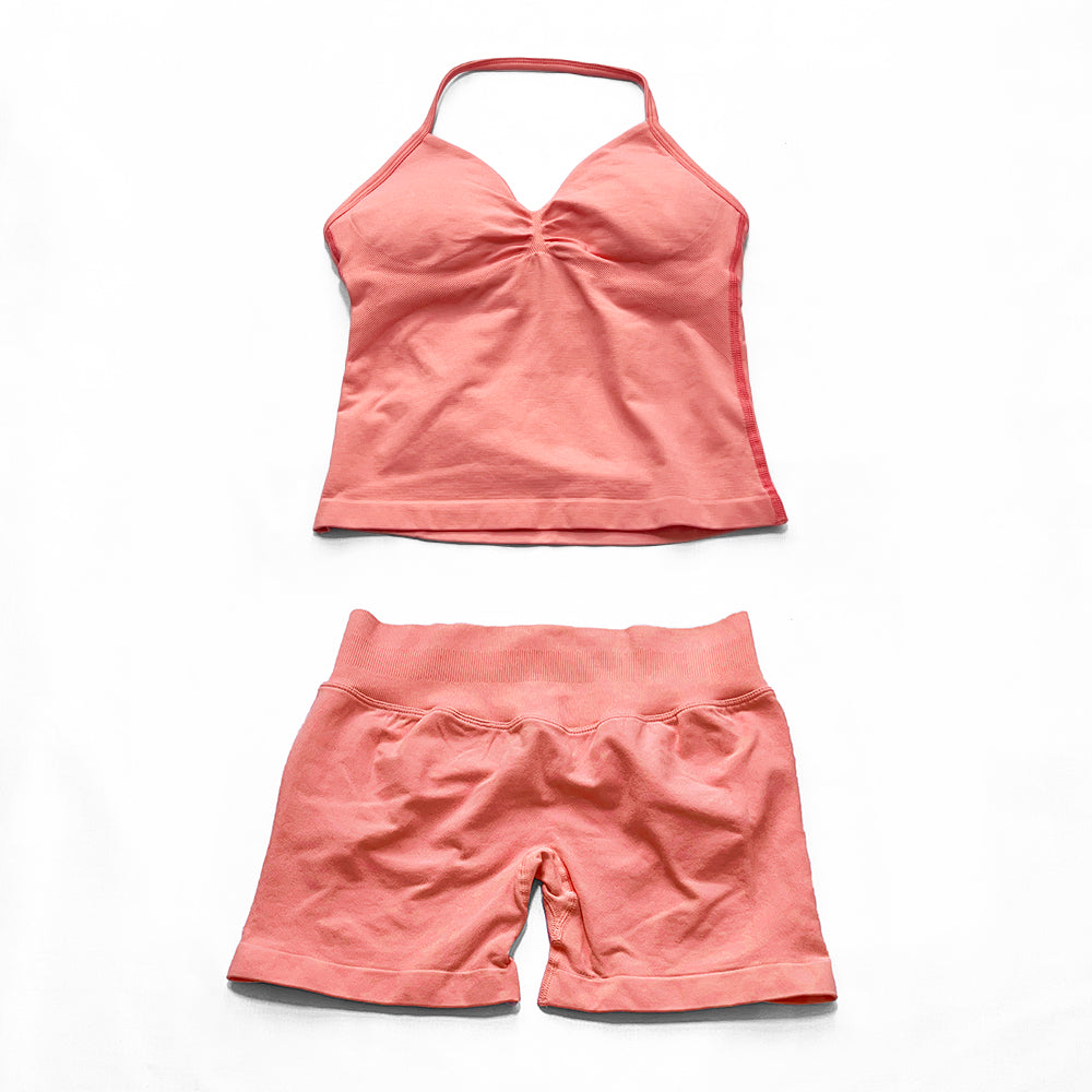 Impact Longline Strappy Top & Short 2 Pieces Set