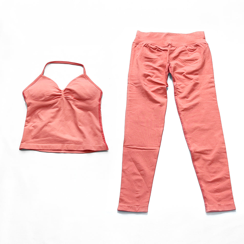 Impact Longline Strappy Top & Legging 2 Pieces Set