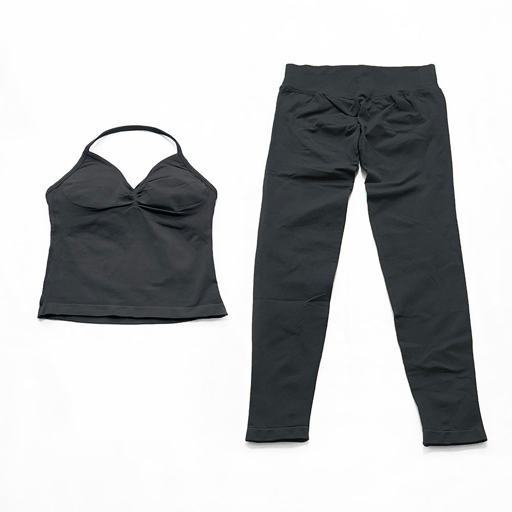 Impact Longline Strappy Top & Legging 2 Pieces Set