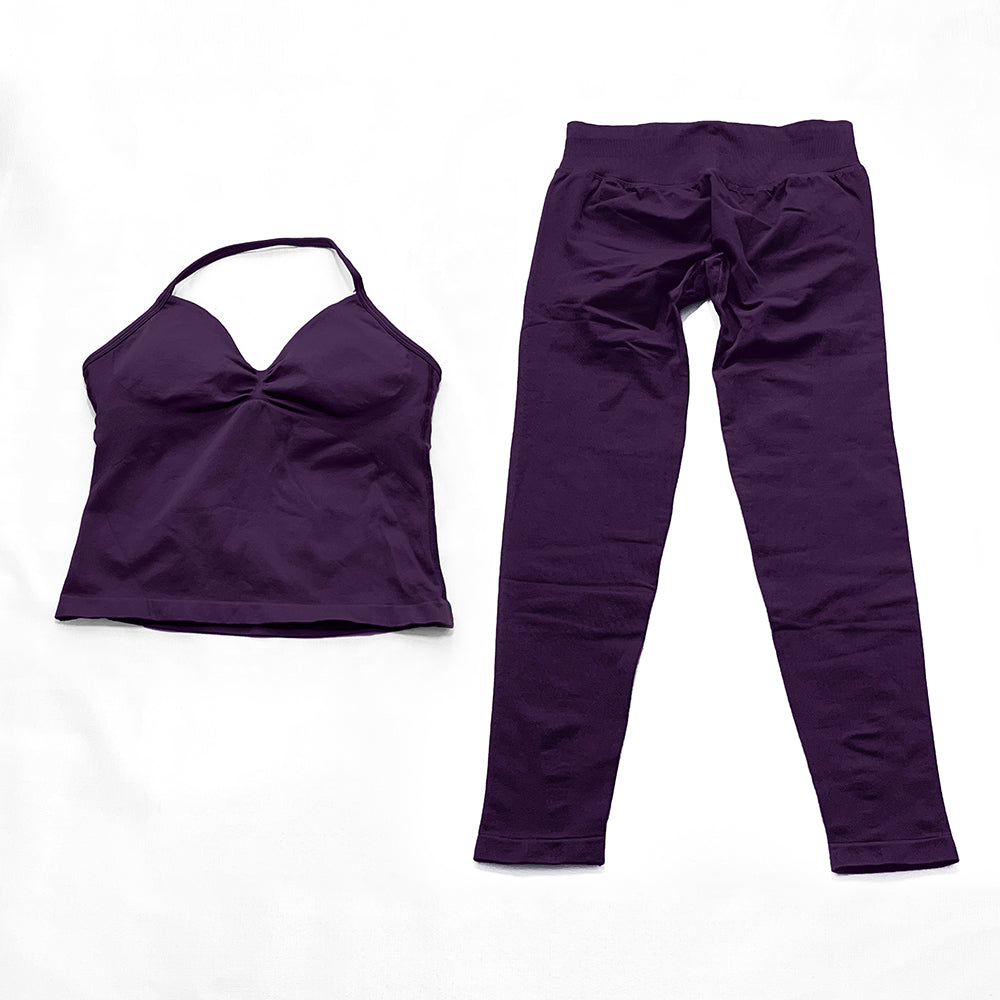 Impact Longline Strappy Top & Legging 2 Pieces Set