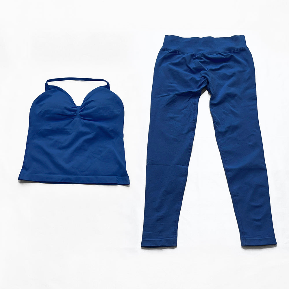 Impact Longline Strappy Top & Legging 2 Pieces Set