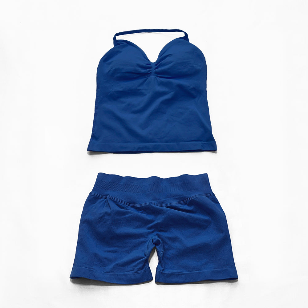 Impact Longline Strappy Top & Short 2 Pieces Set