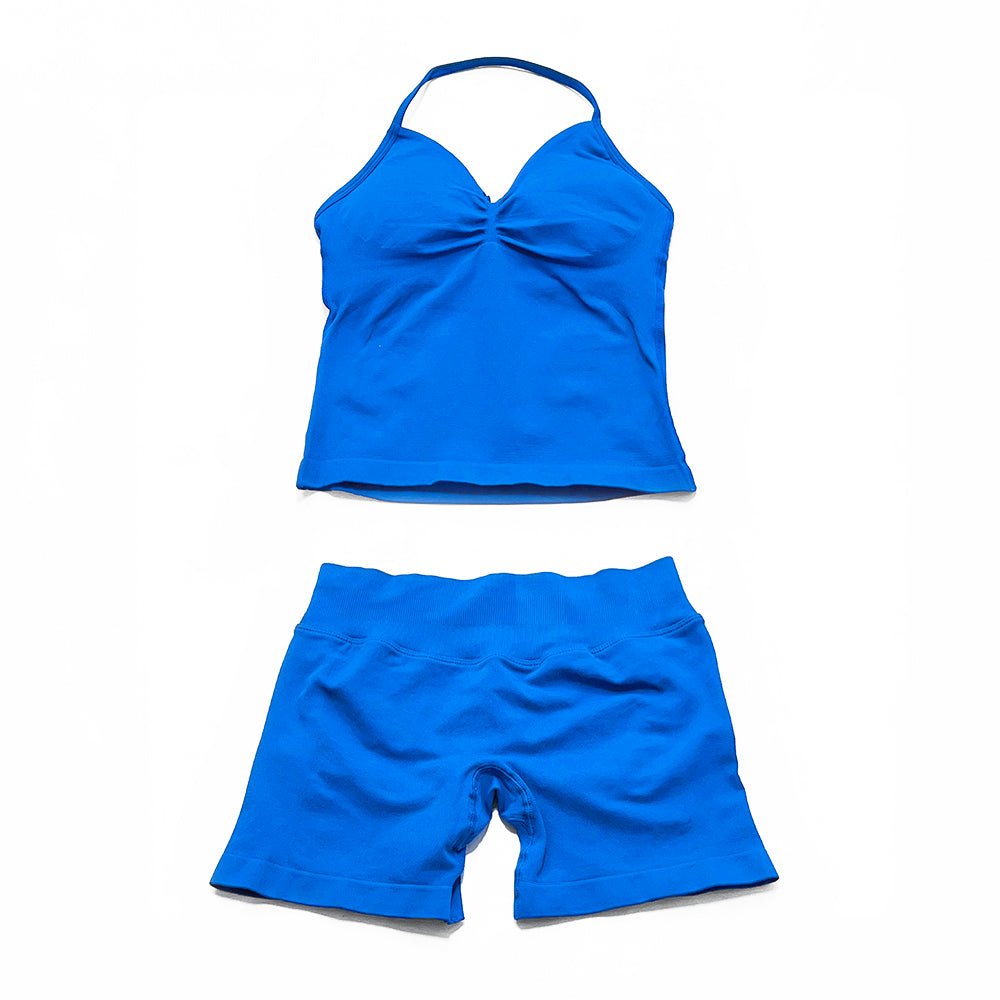 Impact Longline Strappy Top & Short 2 Pieces Set
