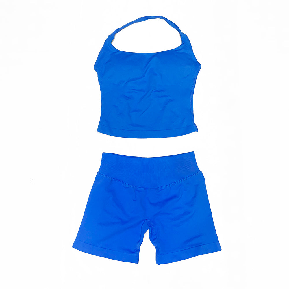 Impact Halter Top & Short 2 Pieces Set
