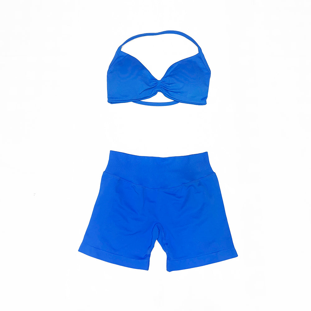 Impact Strappy Bra & Short 2 Pieces Set