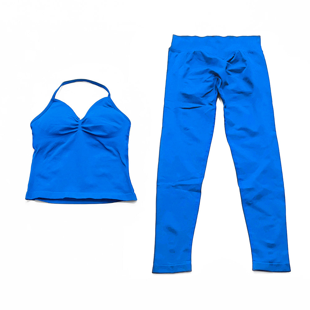 Impact Longline Strappy Top & Legging 2 Pieces Set