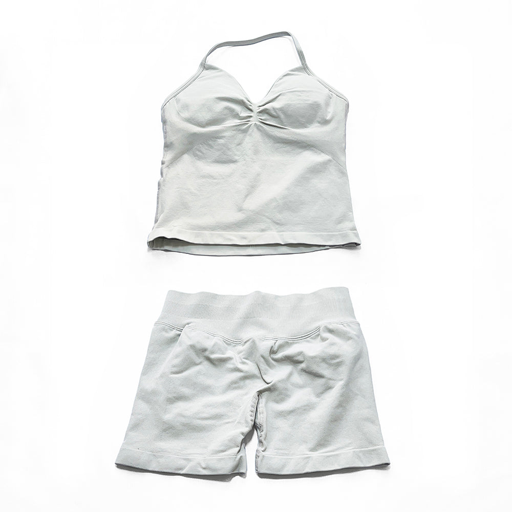 Impact Longline Strappy Top & Short 2 Pieces Set