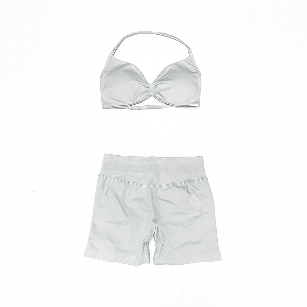 Impact Strappy Bra & Short 2 Pieces Set