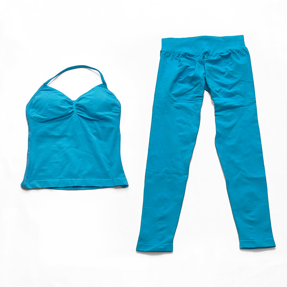 Impact Longline Strappy Top & Legging 2 Pieces Set