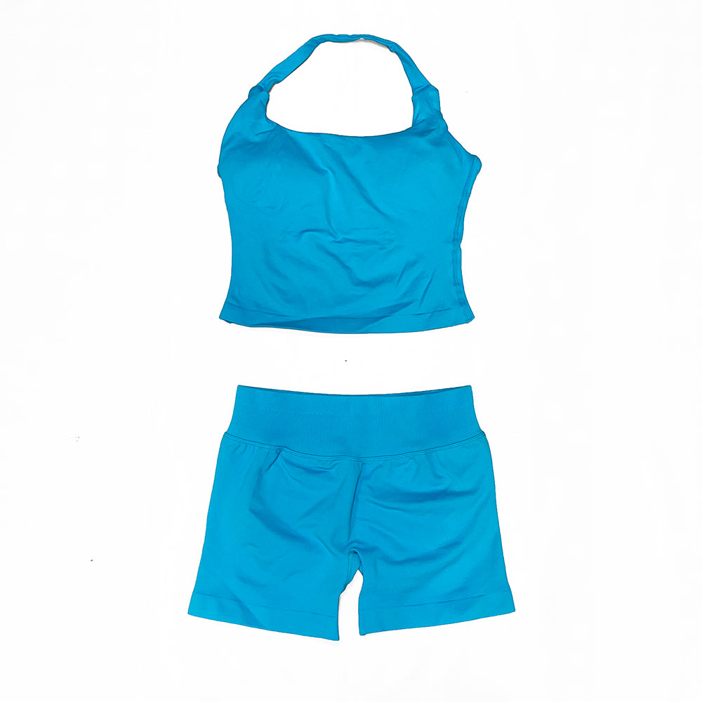 Impact Halter Top & Short 2 Pieces Set