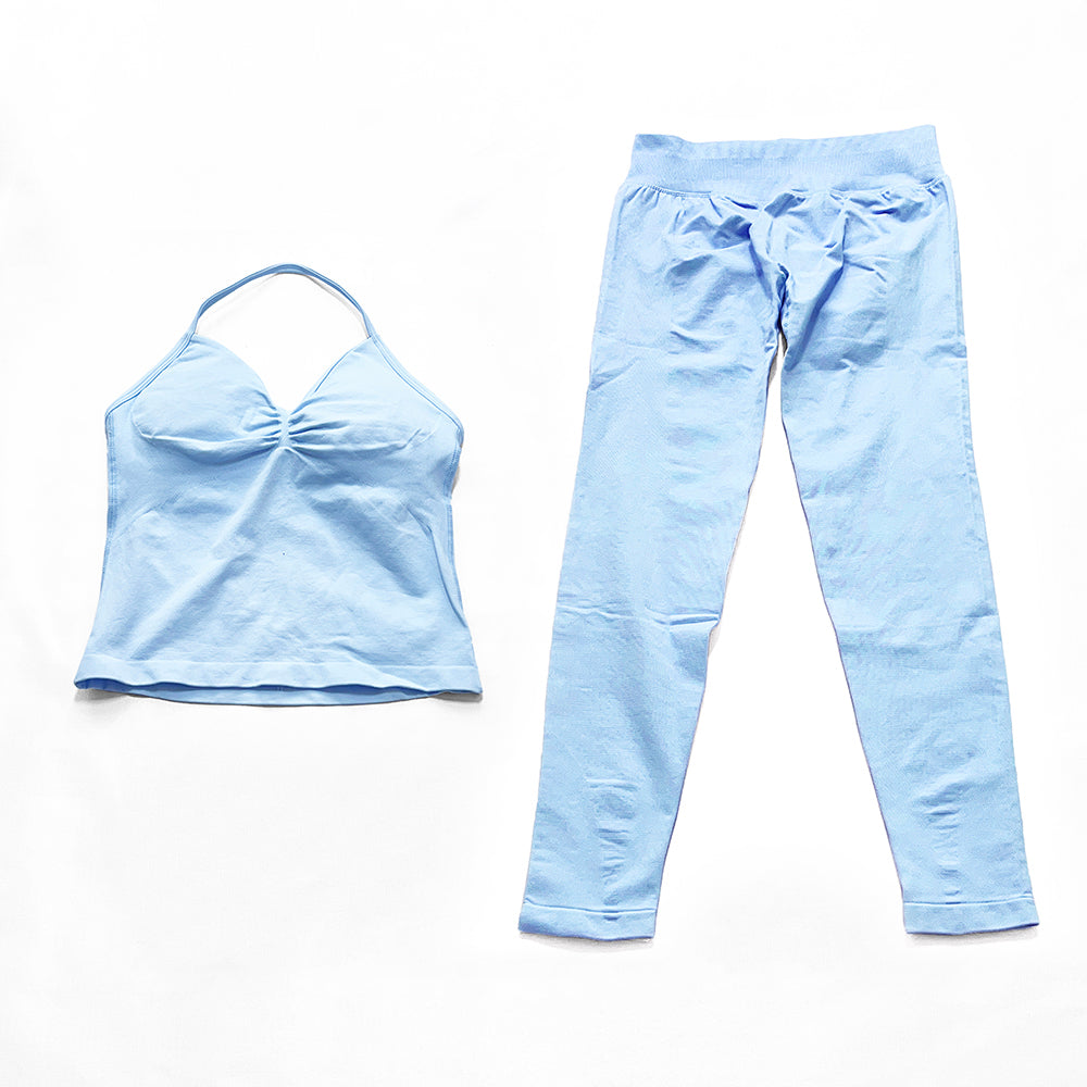 Impact Longline Strappy Top & Legging 2 Pieces Set