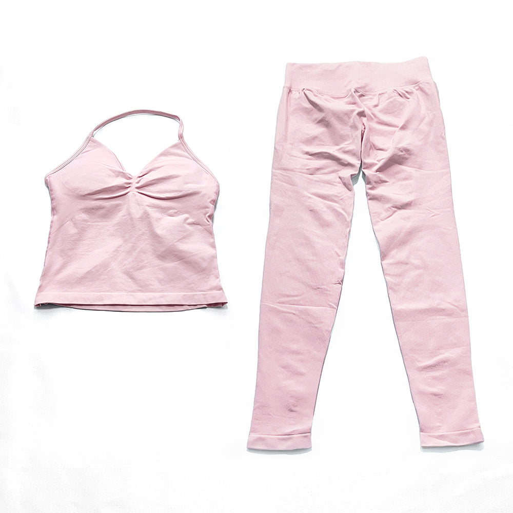 Impact Longline Strappy Top & Legging 2 Pieces Set