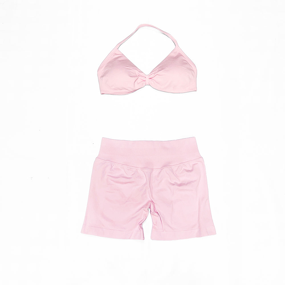 Impact Strappy Bra & Short 2 Pieces Set