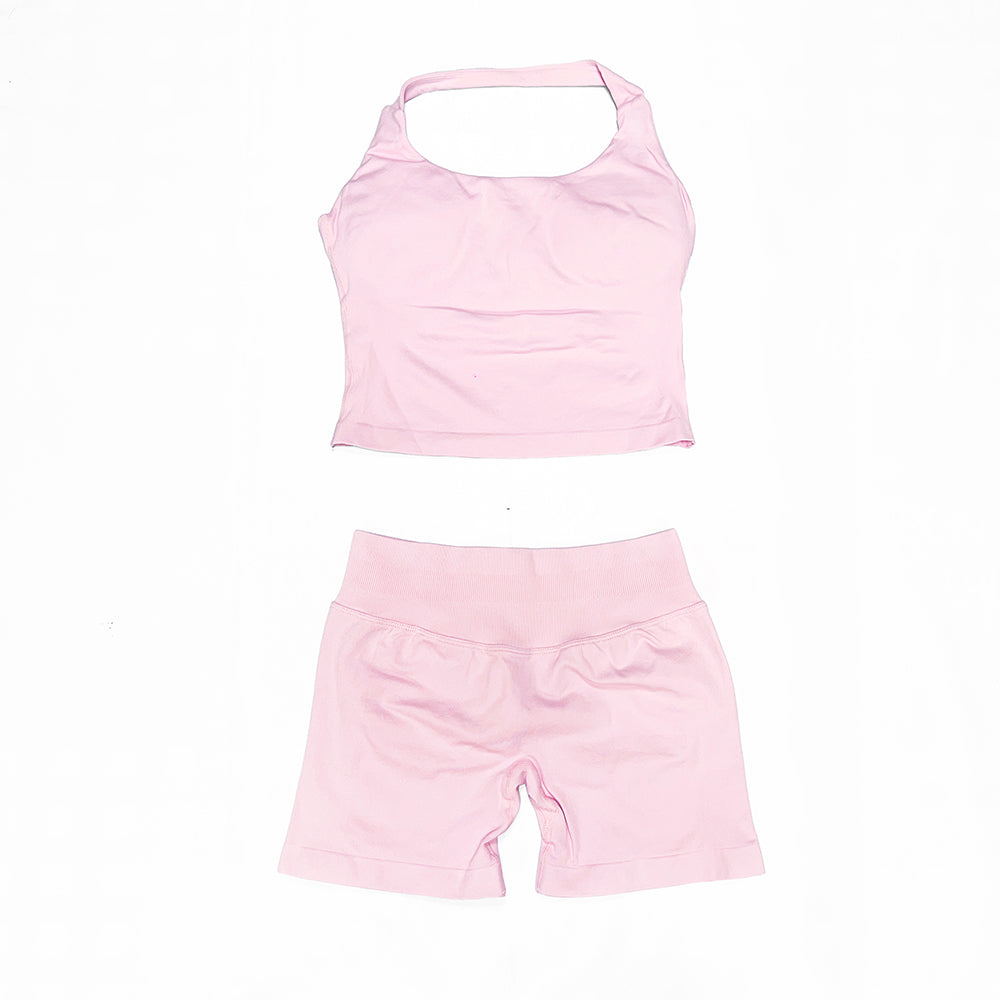 Impact Halter Top & Short 2 Pieces Set