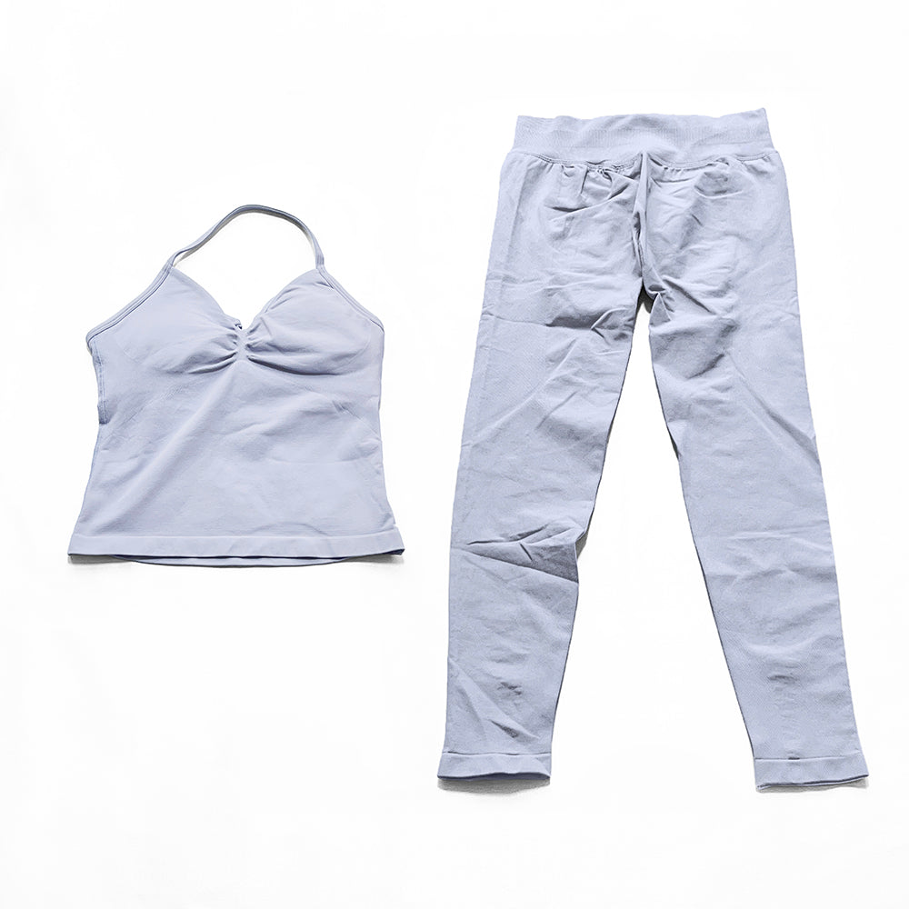 Impact Longline Strappy Top & Legging 2 Pieces Set