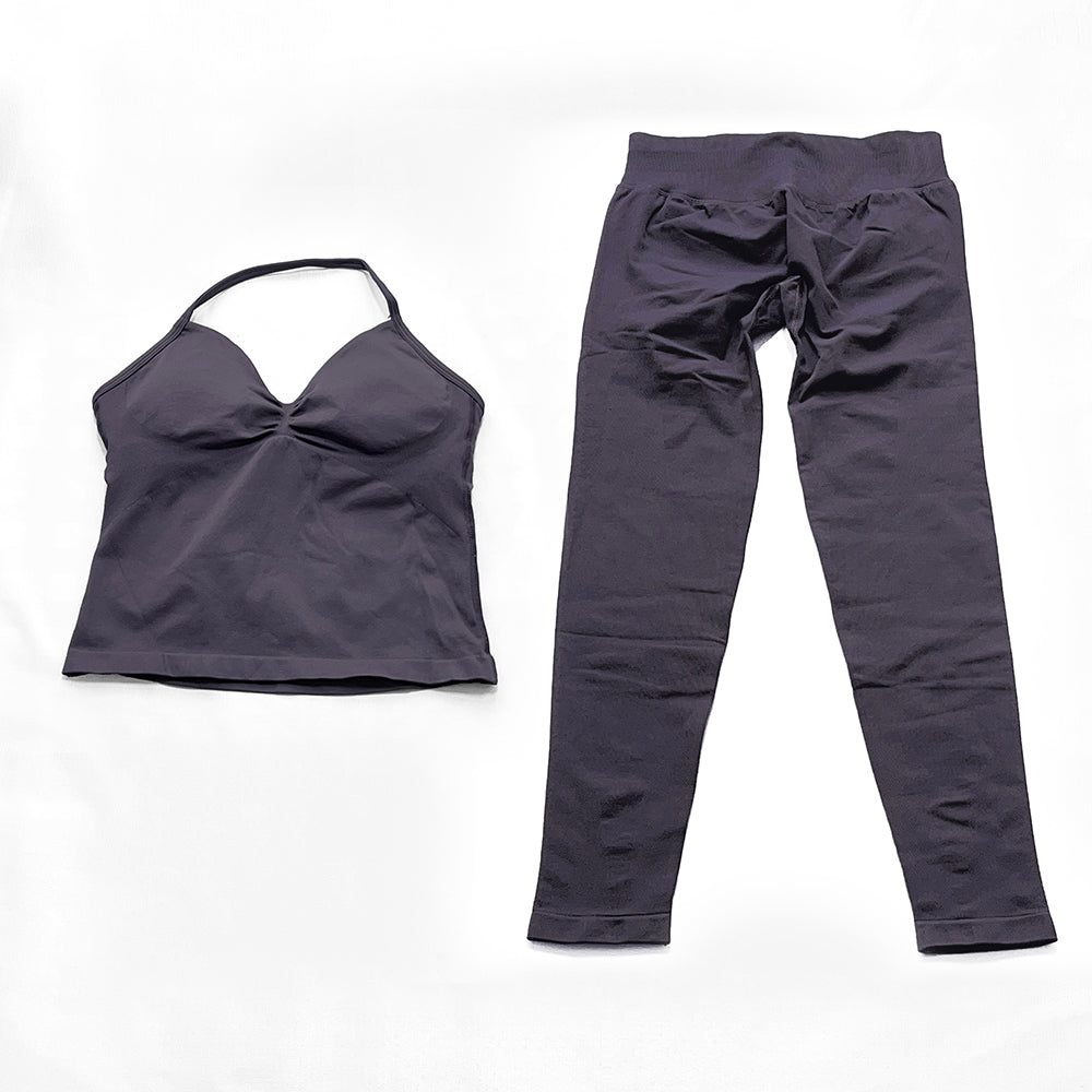 Impact Longline Strappy Top & Legging 2 Pieces Set