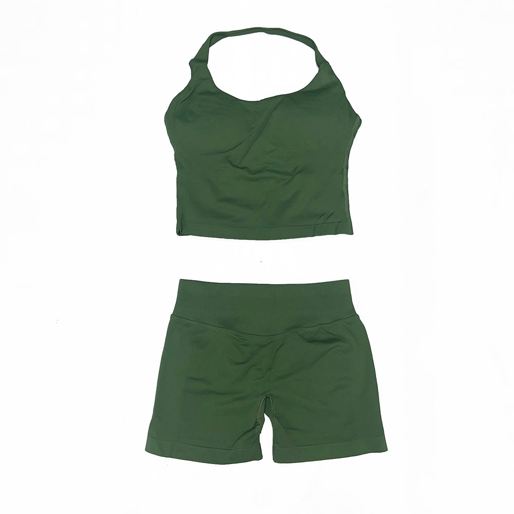 Impact Halter Top & Short 2 Pieces Set
