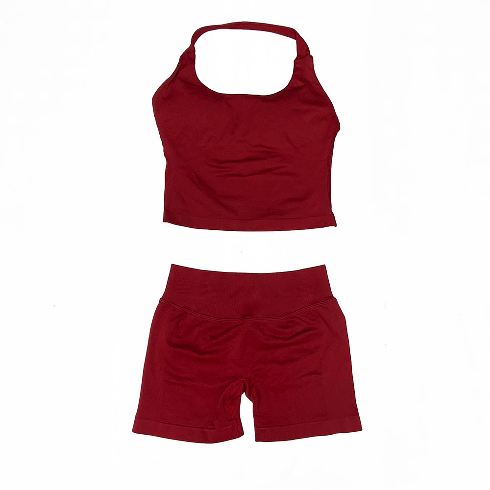 Impact Halter Top & Short 2 Pieces Set