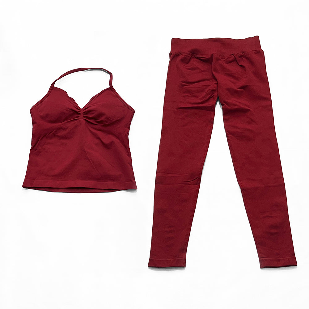 Impact Longline Strappy Top & Legging 2 Pieces Set
