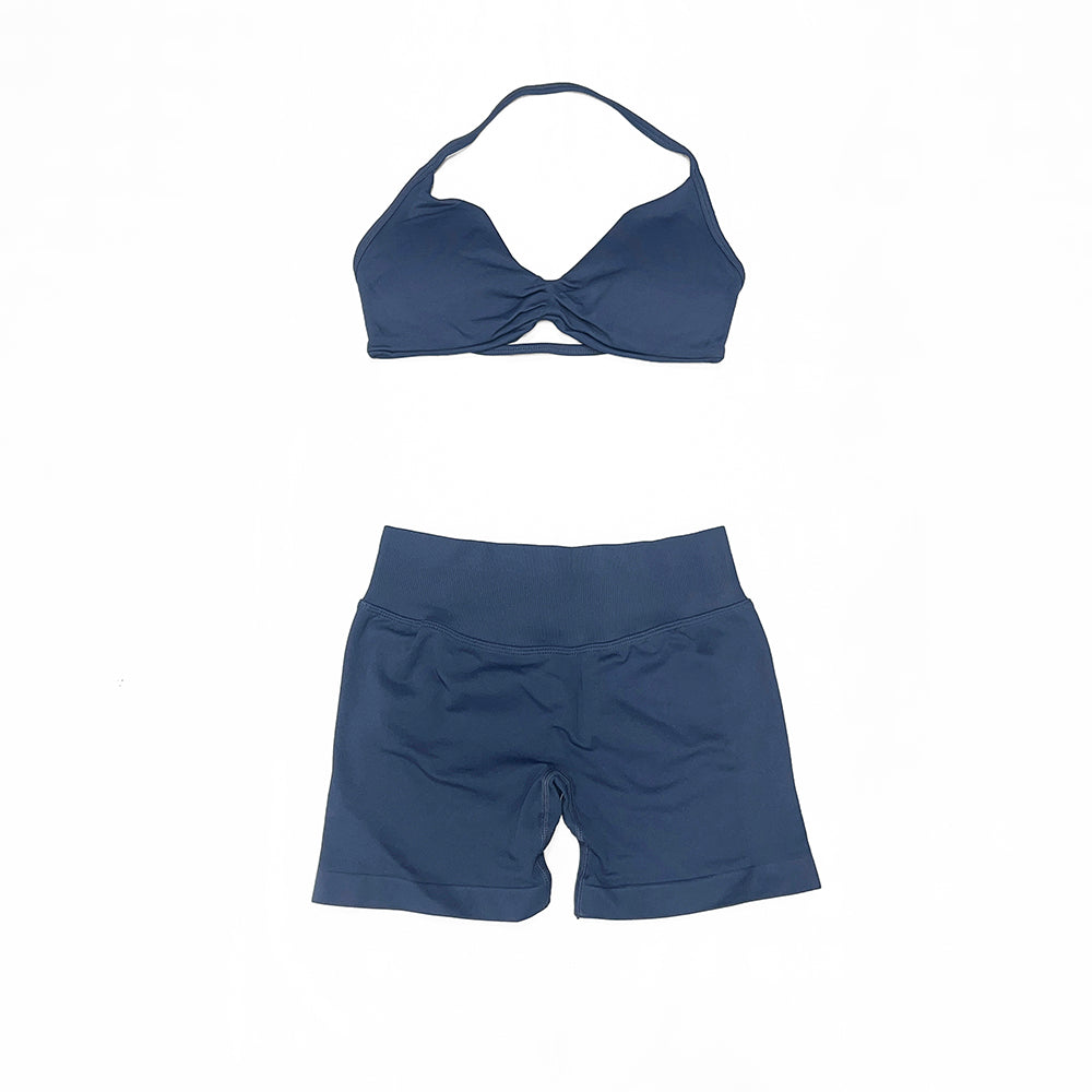 Impact Strappy Bra & Short 2 Pieces Set