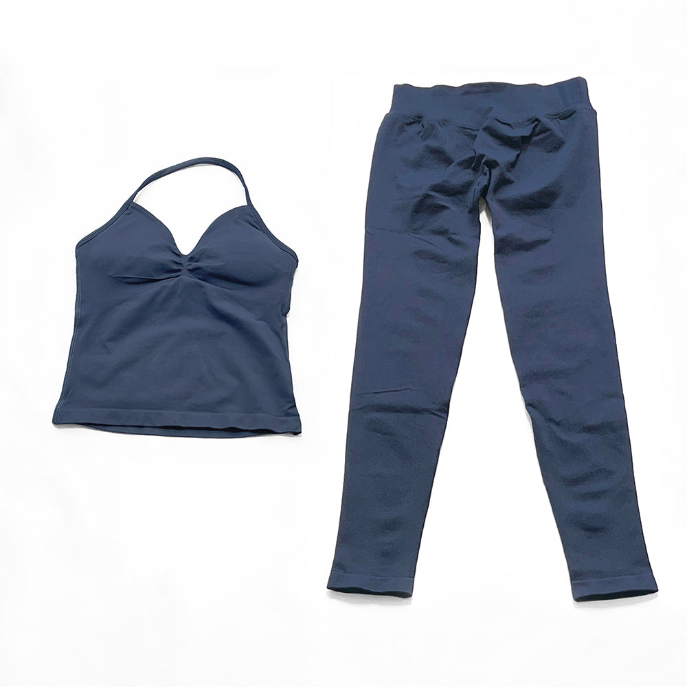 Impact Longline Strappy Top & Legging 2 Pieces Set
