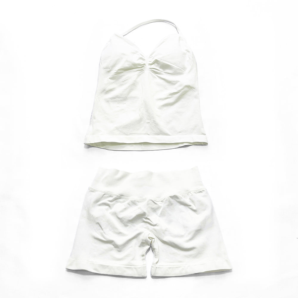 Impact Longline Strappy Top & Short 2 Pieces Set