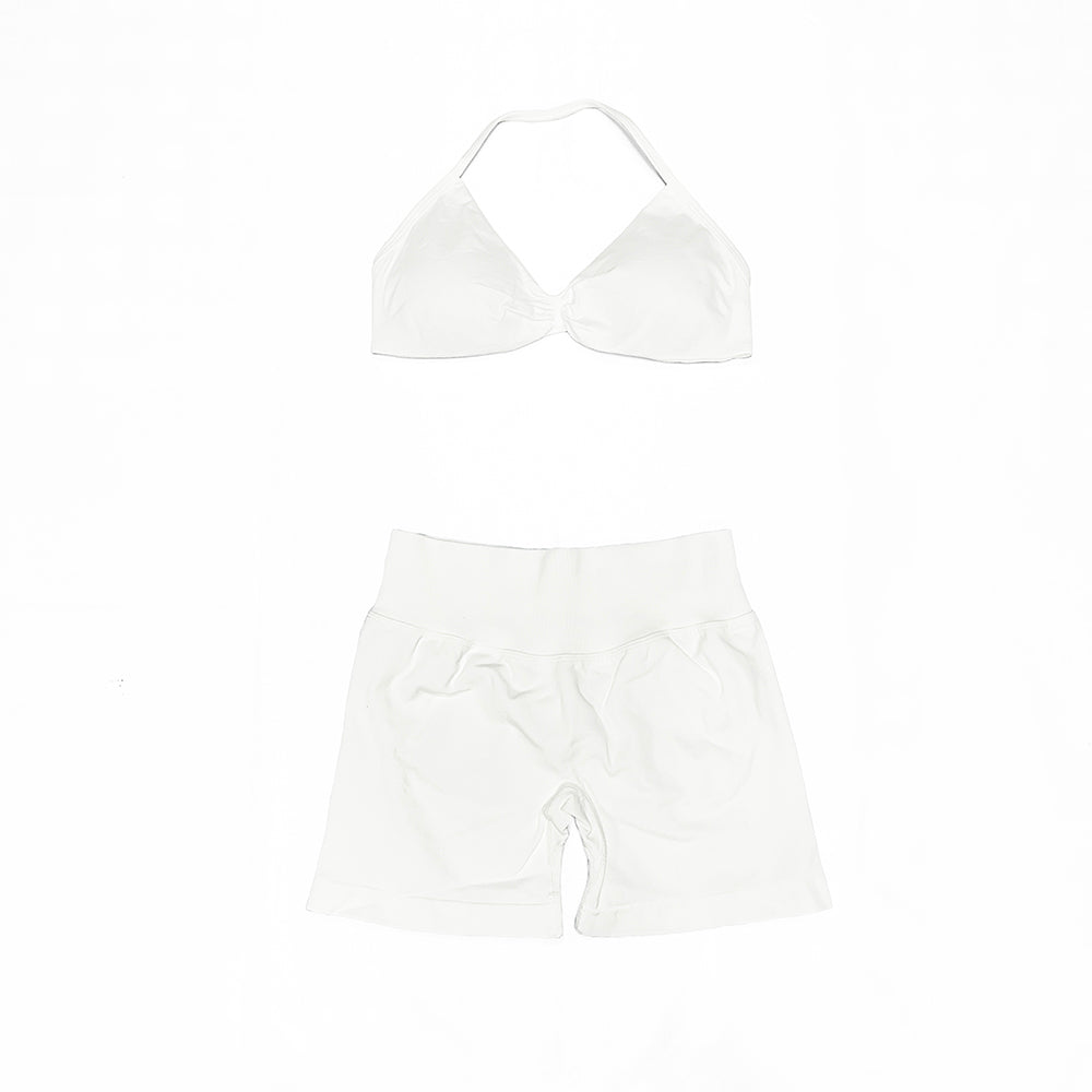 Impact Strappy Bra & Short 2 Pieces Set