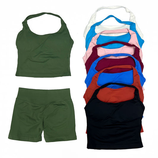 Impact Halter Top & Short 2 Pieces Set