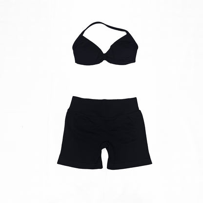 Impact Strappy Bra & Short 2 Pieces Set