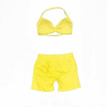 Impact Strappy Bra & Short 2 Pieces Set