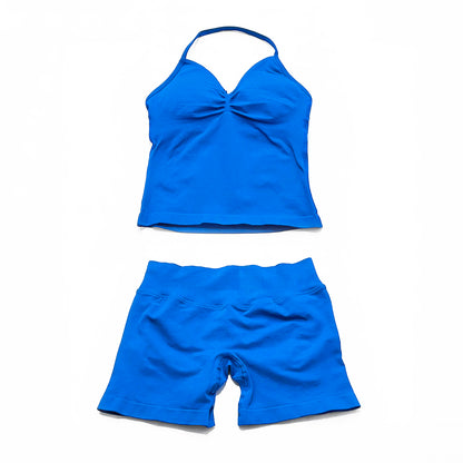 Impact Longline Strappy Top & Short 2 Pieces Set