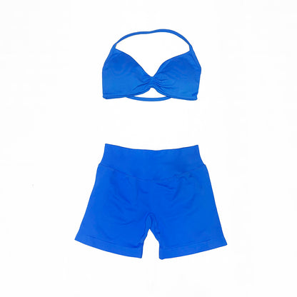 Impact Strappy Bra & Short 2 Pieces Set
