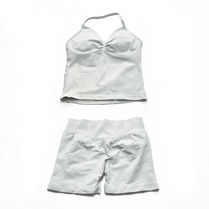 Impact Longline Strappy Top & Short 2 Pieces Set