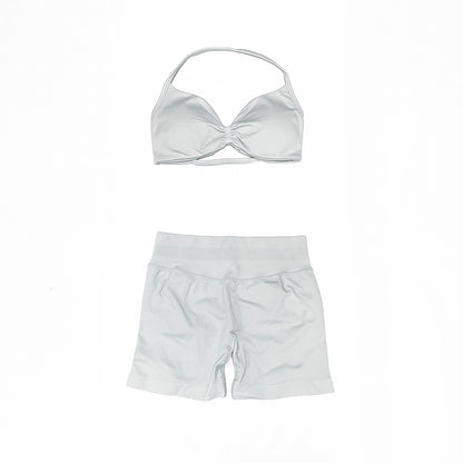 Impact Strappy Bra & Short 2 Pieces Set