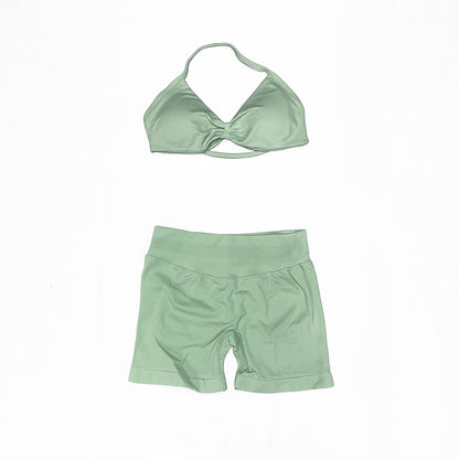 Impact Strappy Bra & Short 2 Pieces Set