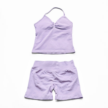 Impact Longline Strappy Top & Short 2 Pieces Set
