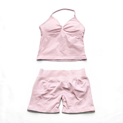 Impact Longline Strappy Top & Short 2 Pieces Set