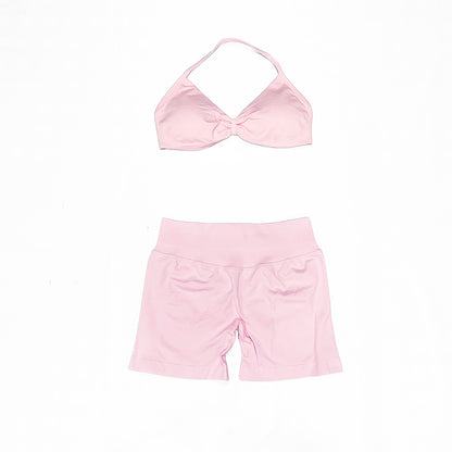 Impact Strappy Bra & Short 2 Pieces Set