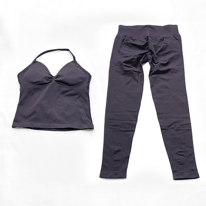 Impact Longline Strappy Top & Legging 2 Pieces Set