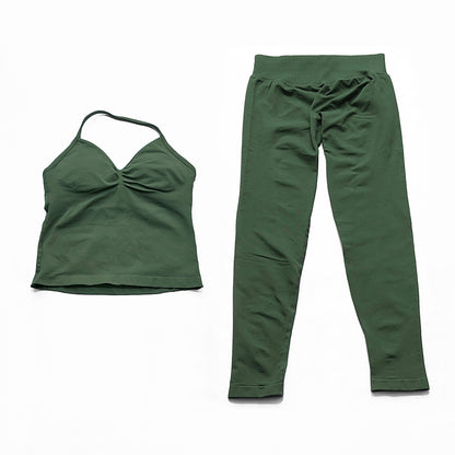 Impact Longline Strappy Top & Legging 2 Pieces Set