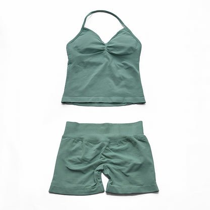 Impact Longline Strappy Top & Short 2 Pieces Set