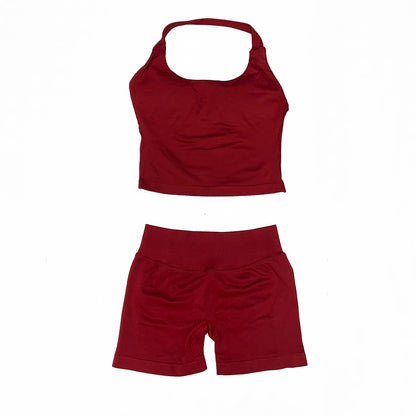 Impact Halter Top & Short 2 Pieces Set